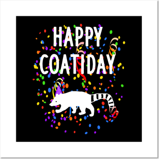 happy coati day coati design fun gift fan Posters and Art